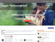 Tablet Screenshot of diggis-hochzeitsforum.de